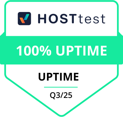 HOSTtest: 100% Uptime Q3 2025